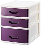 シェルタ 浅2深1段卓上チェスト ディープパープル SC-AF21DP