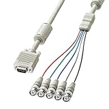 サンワサプライ KB-5BNC2K アナログRGBケーブル HD15オス-BNC*5 2M