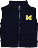 University of Michigan WolverinesブロックM新生児赤ちゃんPolar Fleece Vest カラー: ブルー