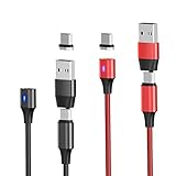 2本セット(1m+2m)+2枚Type-C端子 USB-A USB-C 両用 PD 60W QC4.0/3.0 急速 充電 対応 マグネット ケーブル 磁気 着脱式 スマホ TYPE-C micro-usb Iphone 汎用 防塵 Android タイプ-C マイクロ-USB-C-micro-a-b コネクター 磁石 磁力 アダプター チャージ 線 コード ソケット (両用線2本セット(1m+2m)+Type-C端子×2枚)