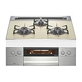 NORITZ N3WN8PWASMSTE LPG シャンパンクリア piatto(ピアット) [ビルトインガスコンロ(プロパン用・左右強火力・60CM)]