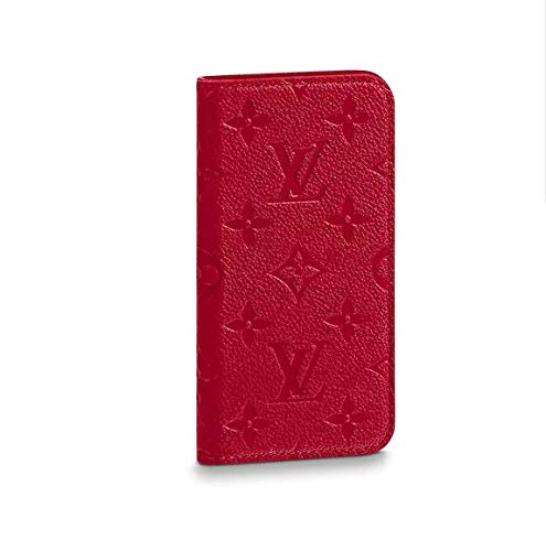 LOUIS VUITTON ルイヴィトン フォリオ FOLIO モノグラム IPHONE X & XS ケース カバー 手帳型 (モノグラム・アンプラント（スカーレット赤）M63588)