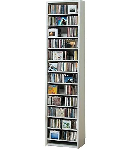 CD.DVDラック Amazon | 540枚収納 CD屋さんのCD/DVDラック 幅48.5cm