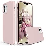 SURPHY iPhone12 ケース/iPhone12 pro ケース 6.1インチ対応 （2020）アイフォン12/アイフォン12 Pro シリコンケース 耐衝撃 落下防止 防指紋 超軽量 全面保護 カバー ソフト ワイヤレス充電対応 (ピンクシトラス)