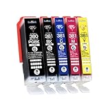 Ecoink BCI-381XL+380XL/5MP 大容量 キャノン用 Canon用 互換インクカートリッジ5色パック キヤノン マルチパック BCI-381+380/5MP 5色セット BCI-380 BCI381 BCI380 381xl