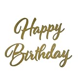 kokoni オリジナルデザイン【newバージョン】【木製】誕生日 筆記体 HappyBirthday【HAPPYBIRTHDAY ハッピーバースディ 誕生日 飾り付け 飾り パーティーグッズ オーナメント ガーランド インテリア 木 ウッド パーティ お祝い wood】新デザイン (ナチュラル)