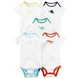 Carter's(カーターズ) ダイナソーボディスーツ5枚組(White) 3M(0-3ヶ月) [並行輸入品]