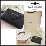 バレンシアガ Balenciaga ペーパー ミニ ウォレット black ブラック 黒