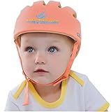 DEZAR 室内用 衝撃緩和 安全ヘルメット 赤ちゃん けが防止 つかまり立ち (オレンジ)