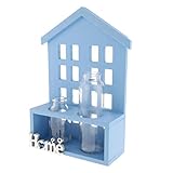 B Baosity ガラス　花瓶　水添　プランターポット　コンテナ　ケース　ホーム　インテリア　4色選べる - 空色