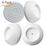 Darller 4 Pack (4'') Baby Safety Wall Guard Pads Wall Protection Cups Guard for Pressure Baby Gates 