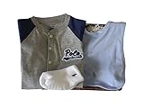 ラルフローレンの子供服　POLO　RALPHLAUREN　ベビー　出産お祝いセット　男の子（長袖）　７５ｃｍ [並行輸入品]