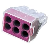 ワゴジャパン:ワゴ WGX-6 差込コネクタ 6穴用 50個入り WGX-6 型式:WGX-6（1セット:50個入）