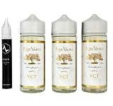 RIPE VAPES VCT 3本セット 120ml×3Pcs 360ml ライプベイプス ブイシーティー WVSJオリジナルユニコーンボトル付 電子タバコ リキッド VAPE バニラカスタード タバコ ニコチンフリー ノーニコチン ニコチンフリー