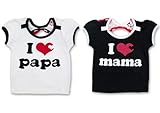 (アイラブパパアンドママ)【I lovePaPa&Mama】 アイラブパパアンドママ 後ろリボン フレンチ半そでTシャツ 80cm/90cm/95cm 90 ブラック