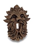 Celtic Green Man Wood Finishライトスイッチプレートリーフ
