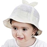 ベビー帽子 チューリップハット かわいい 赤ちゃん 帽子 夏 日よけ uvカット 幼児 子供帽子 48cm キッズ ハット リボン付き ベビーハット 通気性良い あごひも付き お出かけグッズ 6ヶ月～