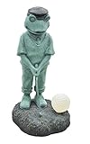 Moonrays 92383 Solar Powered Golfer Frog White LED Light [並行輸入品]