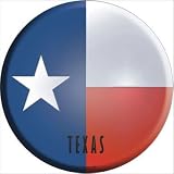 Smart Blonde C-142 Texas State Flag Metal Circular Sign