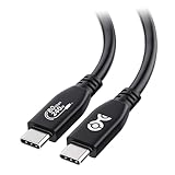 [USB-IF認証] Cable Matters 80Gbps USB4 ケーブル 1.5m、[8K 120Hz / 4K 480Hzビデオ・240W充電・80Gbpsデータ] USB 4.0 Gen 4 / USBC ケーブル、Thunderbolt 5/4 / MacBook/XPS/Surface Pro対応 - ブラック