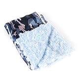 AllyZabba Camo Blue Small TravelZabba Baby Blanket 16 x 14 by AllyZabba