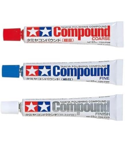 Amazon.co.jp: タミヤ 研磨セット コンパウンド (粗目 87068