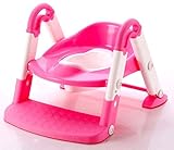 COM-SHOT 【 お子様用 】 トイレ トレーニング 3WAY ステップ アップ 式 6ヶ月 ～ 3歳 【 ピンク 】 MI-ESCALIER-PK