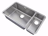 Kitchen Sinks Undermount 1.5 Bowl Brushed Steel (D02L)