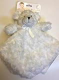 Blankets & Beyond White Rosette Bear Security Blanket by Blankets and Beyond