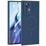 Xiaomi 12 lite 5G 用 ケース シリコン Magnetic対応 耐衝撃 ワイヤレス充電 Xiaomi 12 lite 5G 用 ケース 薄型 スリム ソフトカバー マグセーフ対応 軽量 TPU レンズの全面保護 擦り傷防 米軍MIL規格取得 全面保護カバー レッドミ12 lite 5G 用 ケース 青 MJ-MFCX-1061-08-03