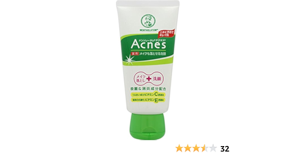 Amazon 医薬部外品 メンソレータム アクネス ニキビ予防薬用メイクも落とせる 洗顔 130g アクネス Acnes 洗顔フォーム 通販