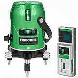 Firecore レーザー墨出し器 3ライングリーンレーザー EP-3G 大矩ライン照射モデル 高精度 レーザーレベル 墨出しレーザー 墨出器 両側微調整 回転レーザー線 2種電源対応【受光器セット】