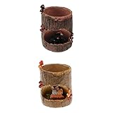 SONONIA 2個　プランター　かわいい　多肉植物　盆栽　収納ボックス　ウサギ＆クマ　樹脂