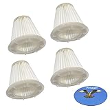 HQRP 4-Pack Washable & Reusable filters for Black & Decker VF100H/VF100 filter replacement fits Cycl