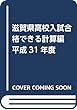 滋賀県高校入試合格できる計算編 平成31年度