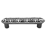 Vicenza Designs p1300 Fleur De Lis 4-inch Pull、アンティークシルバー