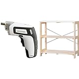 『電動ドライバー 充電式 RD110-W ホワイト』と『ラック ウッディラック 幅83.5×奥行35×高さ80cm クリア WOR-8308』のセット
