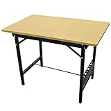 ワークテーブル ワークベンチ 折りたたみ 黒 工作台 作業台 作業台幅約1000mm 作業台奥行約600mm 作業台耐荷重約80kg DIY 日曜大工 万能作業台 木工作業台 ガレージ テーブル コン