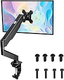 Suptek モニターアーム ガススプリング式 17-27インチ対応 グロメット式&クランプ式 耐荷重6kg MD8