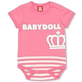 BABYDOLL（ベビードール） ボーダー切替半袖ボディスーツ ベビー肌着 子供服 80cm ピンク