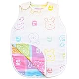【日本製】 6重ガーゼ ベビースリーパー ≪42×58cm≫ POOH (選べるディズニー2柄) un doudou No.Z2830-D