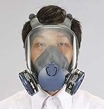 エスコ 全面マスク(カートリッジ式/超軽量) EA800MW