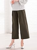 犬印本舗 fairy フェアリー マタニティ パンツ 産前 産後 対応 なが～く 使える ワイドパンツ 妊婦服 S カーキ 22582 22582250