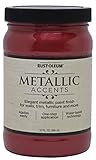 Rust-Oleum Metallic Accents 253612 Decorative 32-Ounce Quart Water Based One Part Metallic Finish Pa