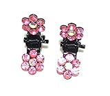 [ARTASY WORKSHOP®][並行輸入品] キュート! 11色 キラキラ ヘアクリップ ヘアピン 2枚セット 可愛いヘアクリップ　赤ちゃんヘアピン　ヘアアクセサリー 髪飾り ベビー (ピンク)