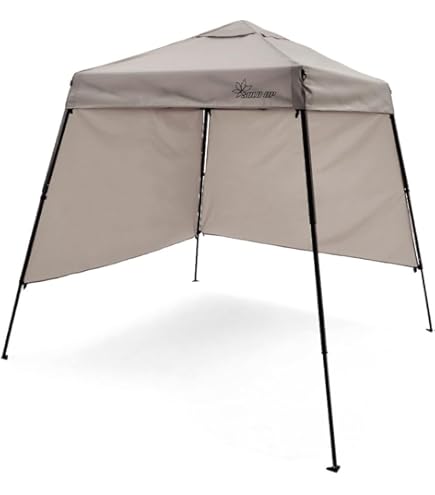 Amazon | SOLO UP 【高遮光ブラックコーティング】ワンタッチタープテント ワンアクション タープ 紫外線カット+UVカット｜高耐水加工｜スチールフレーム強化[2.0m｜アイボリー｜サイドシート1枚付属]  | SOLO UP | タープ SOLO UP 【高遮光ブラックコーティング】ワンタッチタープテント ワンアクション タープ 紫外線カット+UVカット｜高耐水加工｜