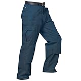 (ポートウエスト) Portwest アクション ワークウェア 作業服ボトムス 作業着ズボン 作業用パンツ トラウザーズ 男性用 (36 x レギュラー丈) (ネイビー)
