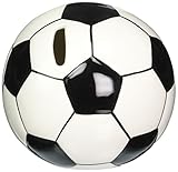 コスモス10509 Fine Porcelainサッカー貯金箱、4 – 1 / 4インチ