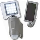 IQジャパン ソーラーLEDセンサライト  高輝度0.125WLED16灯タイプ LSC-2CL(シルバーグレー)