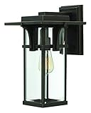 Hinkley Lighting 2324OZ Manhattan Outdoor 1-Light Lantern, Oil Rubbed Bronze [並行輸入品]